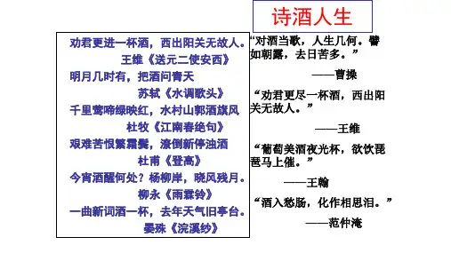 《将进酒》山东省优质课一等奖