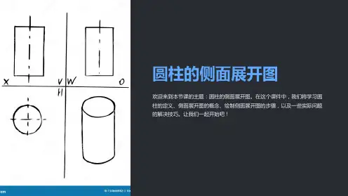 圆柱的侧面展开图课件