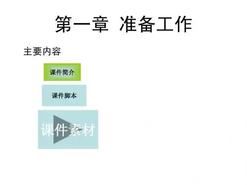 powerpoint制作多媒体课件