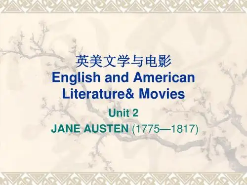 Unit 2 英美文学和电影-精选文档