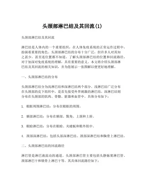 头颈部淋巴结及其回流(1)