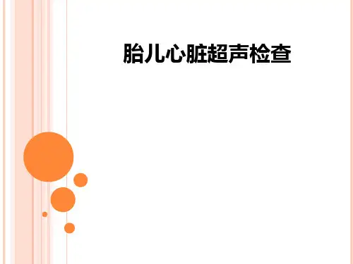 胎儿心脏超声检查ppt课件