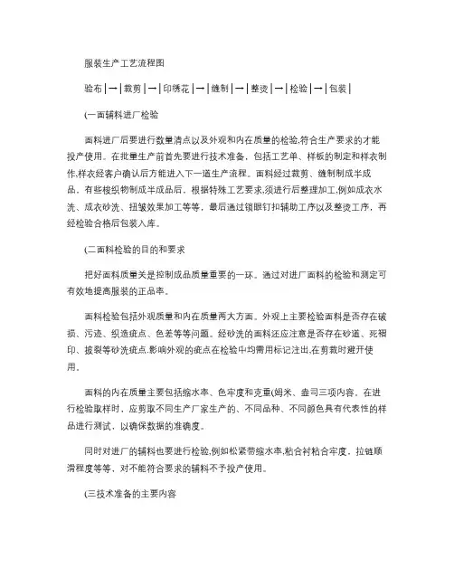 服装生产工艺流程图(精)