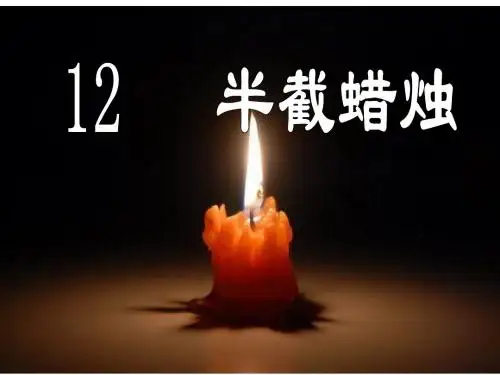 12《半截蜡烛》精简完美版PPT课件