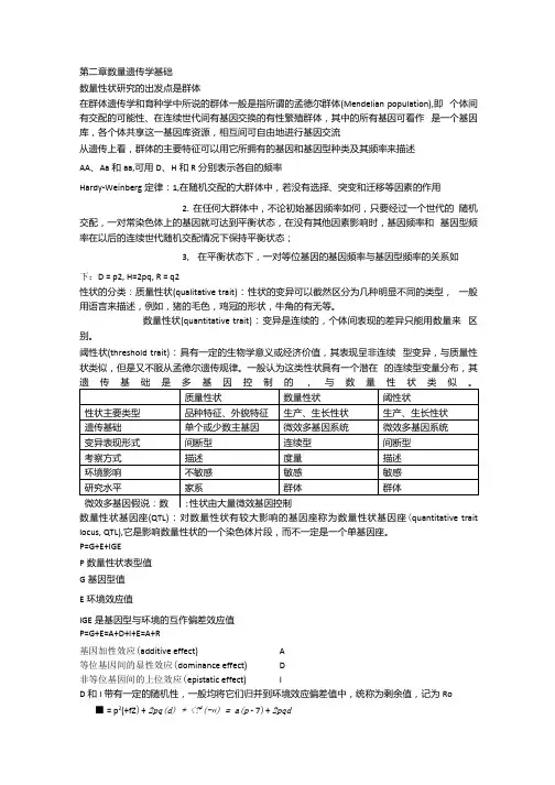 《动物育种学》考试复习-知识点考点整理.docx