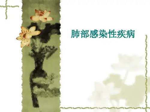 肺部感染性疾病的影像诊断