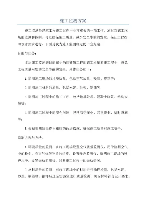 施工监测方案