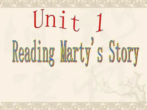 Unit1 period2 pre-reading and reading 英语必修七