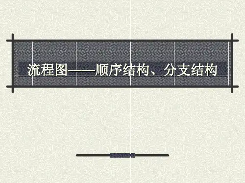 流程图顺序结构,分支结构