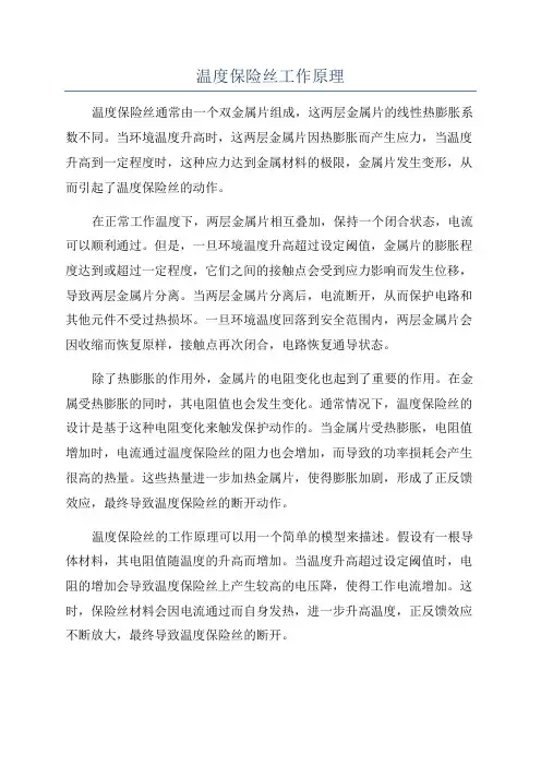 温度保险丝工作原理