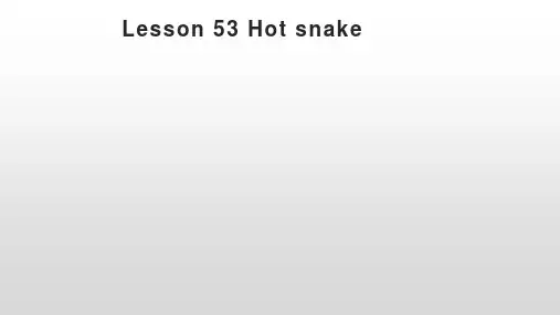 新概念第二册Lesson 53