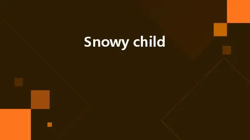 英语短剧PPT雪孩子
