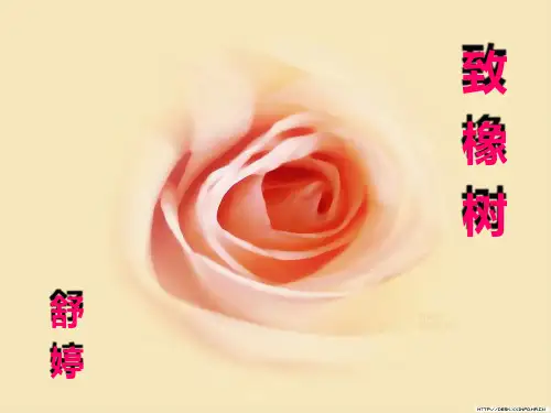 人教版中职语文第一册课件——致橡树
