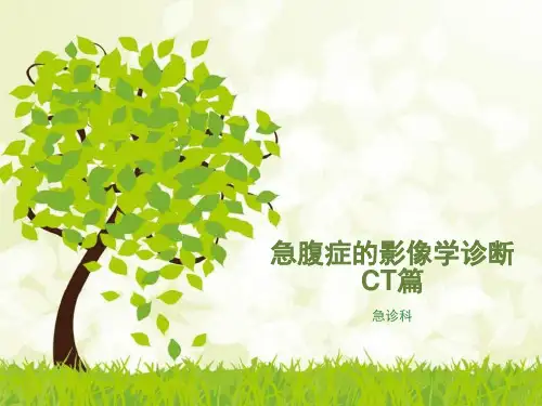 急腹症的影像学诊断