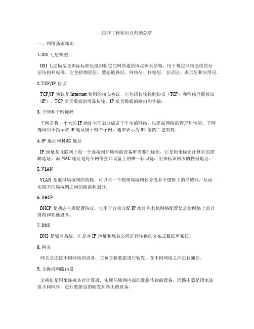 组网工程知识点归纳总结