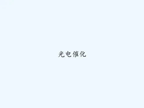 光电催化 PPT
