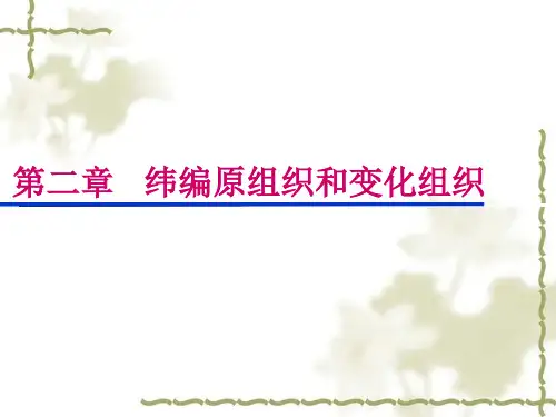 针织学第二章 纬编原组织和变化组织1
