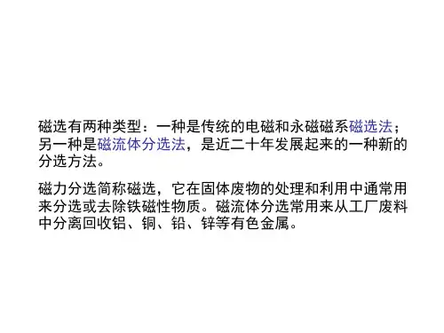 固体废弃物磁力分选ppt课件