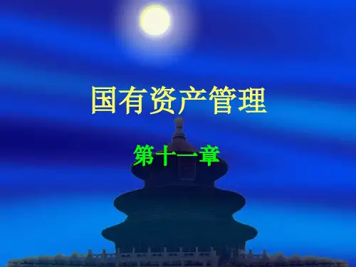 国有资产管理第十一章非经营性国有资产管理