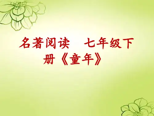 名著阅读_七年级下册《童年》