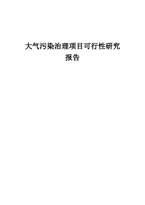 2024年大气污染治理项目可行性研究报告