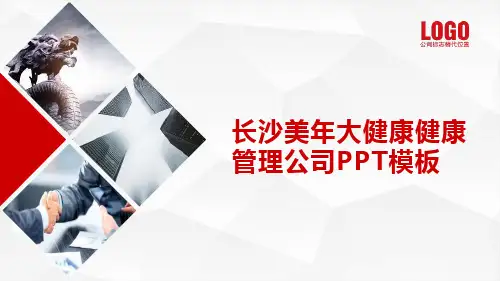 长沙美年大健康健康管理公司PPT模板