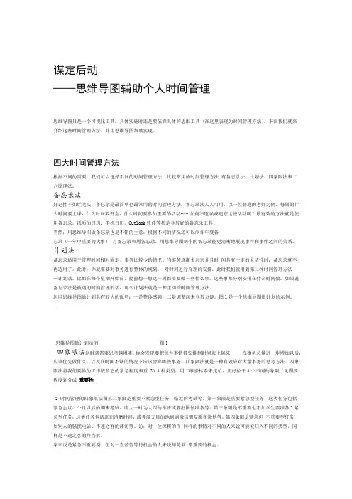 思维导图时间管理