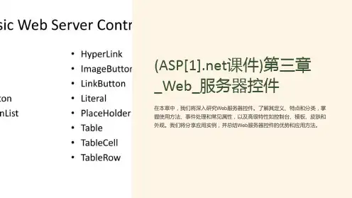 (ASP[1].net课件)第三章_Web_服务器控件