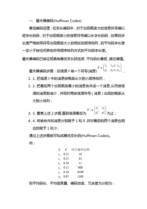 (完整word版)图像编码基本方法