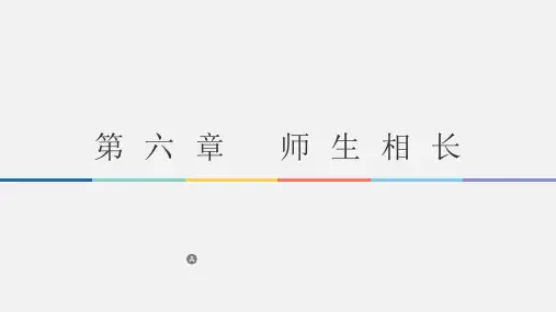 小学教师专业发展 第六章  师生相长