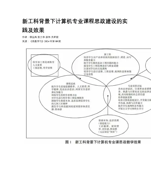 新工科背景下计算机专业课程思政建设的实践及效果