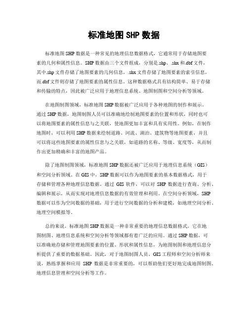 标准地图SHP数据