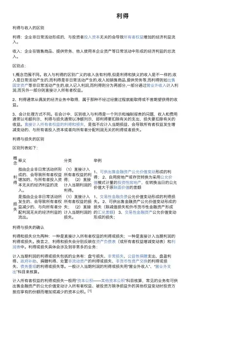 利得——精选推荐