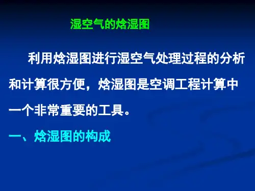 焓湿图的应用.ppt