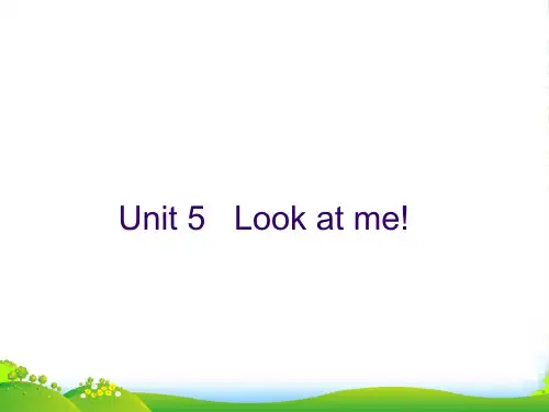 新牛津译林苏教版三年级英语上册unit5 Look at me优质公开课课件