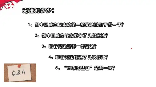 八年级下册道德与法治第二课第一框--坚持依宪治国ppt课件