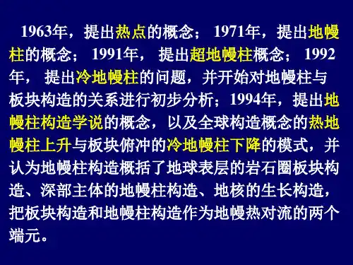 地幔柱构造学说45页