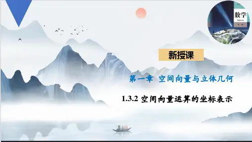 空间向量运算的坐标表示ppt课件