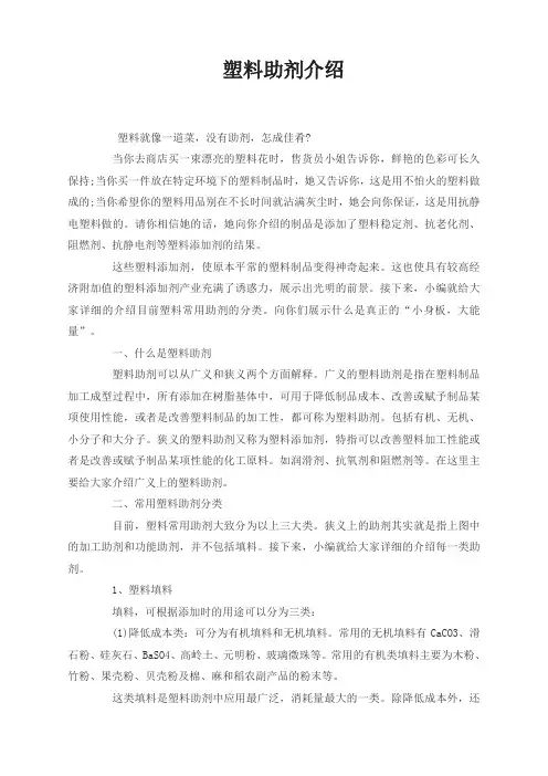 塑料助剂介绍