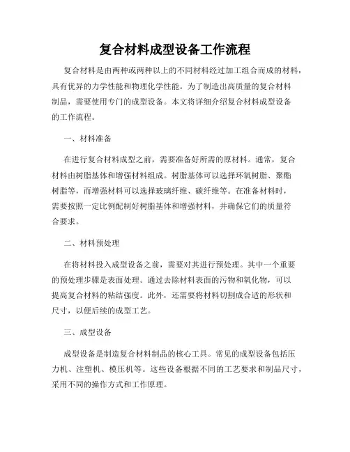 复合材料成型设备工作流程