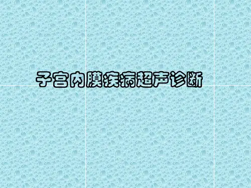 子宫内膜超声诊断 ppt课件