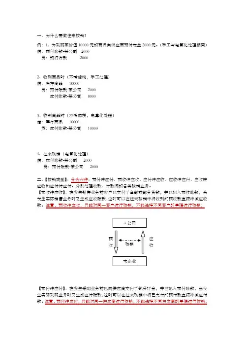 往来核销方式