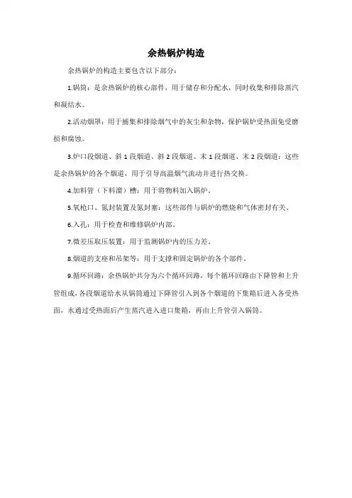 余热锅炉构造