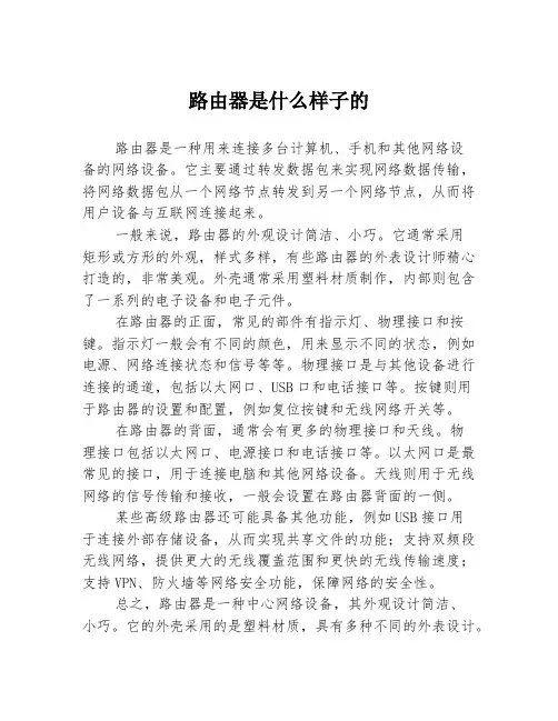 路由器是什么样子的