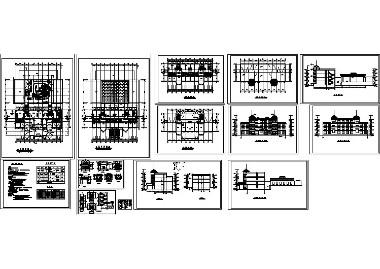 某地三层养老院全套建筑施工图