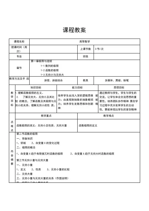 函数的极限