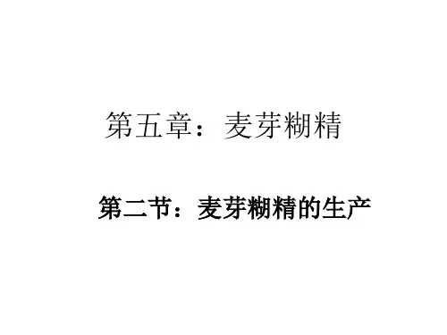 麦芽糊精的生产工艺