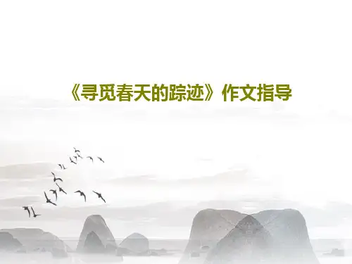 《寻觅春天的踪迹》作文指导共34页文档