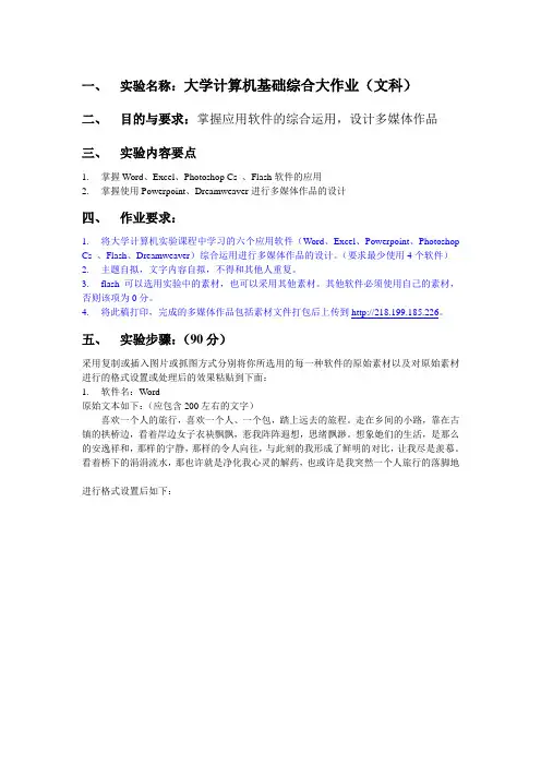 计算机综合大作业