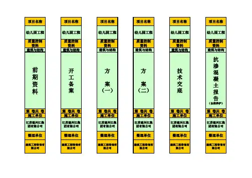 档案盒标签(史上最全)